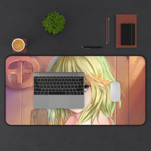 Load image into Gallery viewer, Is It Wrong To Try To Pick Up Girls In A Dungeon? Mouse Pad (Desk Mat) With Laptop
