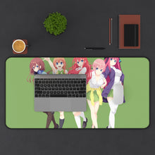 Load image into Gallery viewer, The Quintessential Quintuplets Miku Nakano, Itsuki Nakano, Nino Nakano, Yotsuba Nakano, Ichika Nakano Mouse Pad (Desk Mat) With Laptop
