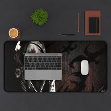 Load image into Gallery viewer, Ken Kaneki Mouse Pad (Desk Mat) With Laptop
