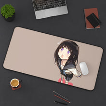 Load image into Gallery viewer, Eru Chitanda  Looking up Mouse Pad (Desk Mat) On Desk

