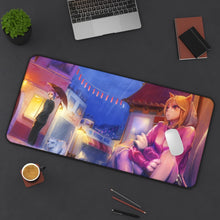 Load image into Gallery viewer, Rainy Cat Town Mouse Pad (Desk Mat) On Desk
