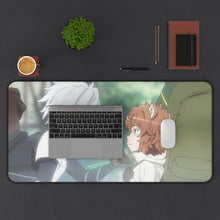 Load image into Gallery viewer, Is It Wrong To Try To Pick Up Girls In A Dungeon? Mouse Pad (Desk Mat) With Laptop
