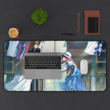 Load image into Gallery viewer, Kobato Hanato &amp; Kiyokazu Fujimoto Mouse Pad (Desk Mat) With Laptop
