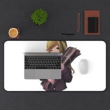 Load image into Gallery viewer, Laid-Back Camp by Mouse Pad (Desk Mat) With Laptop

