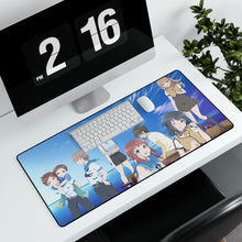 Load image into Gallery viewer, Nagi no Asukara Miuna Shiodome, Chisaki Hiradaira, Manaka Mukaido, Tsumugu Kihara, Hikari Sakishima Mouse Pad (Desk Mat) With Laptop
