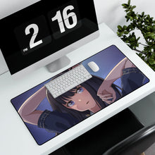 Load image into Gallery viewer, Lycoris Recoil Takina Inoue Mouse Pad (Desk Mat) With Laptop

