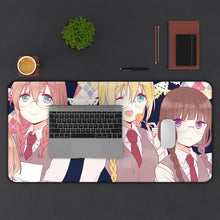 Load image into Gallery viewer, Blend S Maika Sakuranomiya, Kaho Hinata, Mafuyu Hoshikawa, Miu Amano Mouse Pad (Desk Mat) With Laptop
