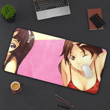 Load image into Gallery viewer, Guilty Crown Ayase Shinomiya, Tsugumi Mouse Pad (Desk Mat) On Desk
