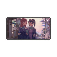 Anime School Girls Mouse Pad (Desk Mat)