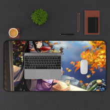 Load image into Gallery viewer, Japanese Anime: Geisha Girl Mouse Pad (Desk Mat) With Laptop

