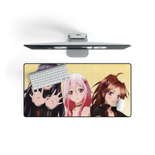 Load image into Gallery viewer, Guilty Crown Inori Yuzuriha, Ayase Shinomiya, Tsugumi Mouse Pad (Desk Mat) On Desk

