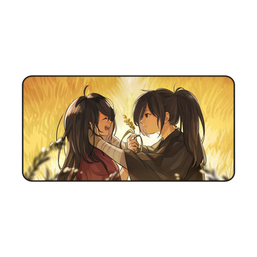 Hyakkimaru and Mio Mouse Pad (Desk Mat)