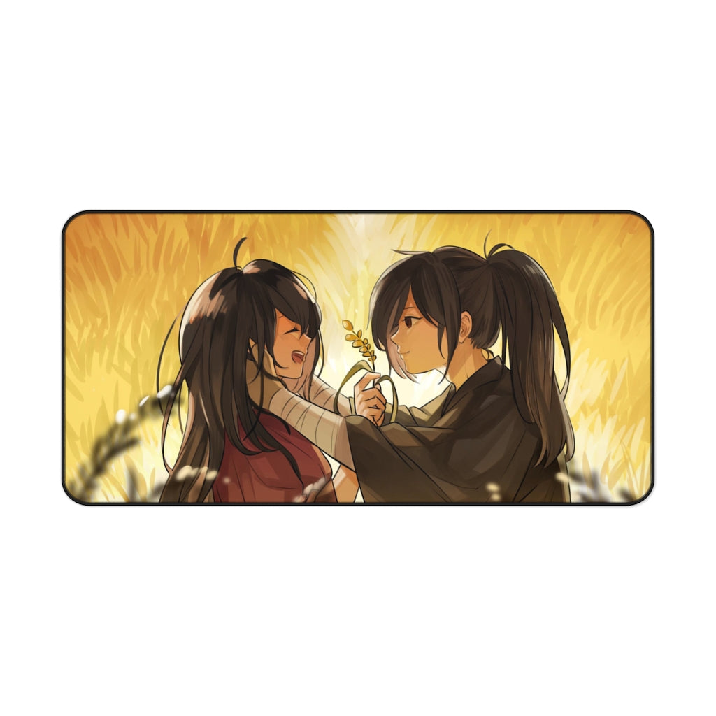 Hyakkimaru and Mio Mouse Pad (Desk Mat)