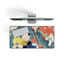 Load image into Gallery viewer, Hatsune Miku Mouse Pad (Desk Mat) On Desk

