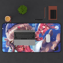 Load image into Gallery viewer, Come making a snowball fight! Mouse Pad (Desk Mat) With Laptop
