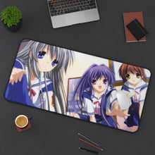 Load image into Gallery viewer, Clannad Nagisa Furukawa, Tomoyo Sakagami, Kyou Fujibayashi Mouse Pad (Desk Mat) On Desk

