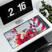 Load image into Gallery viewer, Anime Girl Cafe Gun Mouse Pad (Desk Mat) With Laptop
