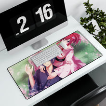 Load image into Gallery viewer, Fairy Tail Erza Scarlet, Jellal Fernandes Mouse Pad (Desk Mat) With Laptop
