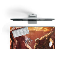 Load image into Gallery viewer, Eren fights the Armored Titan on Shiganshina Mouse Pad (Desk Mat)
