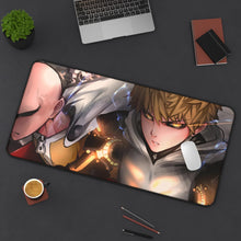Load image into Gallery viewer, One-Punch Man Mouse Pad (Desk Mat) On Desk
