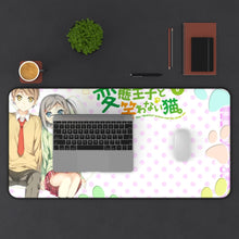 Load image into Gallery viewer, The "H.e.n.t.a.i" Prince and the Stony Cat. Mouse Pad (Desk Mat) With Laptop
