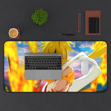 Load image into Gallery viewer, Magi: The Labyrinth Of Magic Alibaba Saluja, Japanese Desk Mat Mouse Pad (Desk Mat) With Laptop
