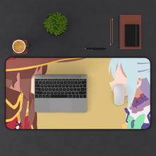 Load image into Gallery viewer, Megumin and Aqua Mouse Pad (Desk Mat) With Laptop
