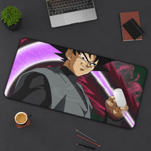 Load image into Gallery viewer, Black Mouse Pad (Desk Mat) On Desk
