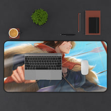 Load image into Gallery viewer, Ashitaka Mouse Pad (Desk Mat) With Laptop

