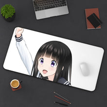 Load image into Gallery viewer, Hyouka Eru Chitanda Mouse Pad (Desk Mat) On Desk
