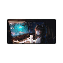 Load image into Gallery viewer, Anime, Girl, Computer, Desktop, Mouse Pad (Desk Mat)
