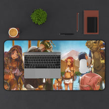 Load image into Gallery viewer, Sword Art Online Kazuto Kirigaya, Asuna Yuuki, Keiko Ayano, Rika Shinozaki Mouse Pad (Desk Mat) With Laptop
