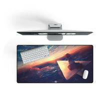 Load image into Gallery viewer, Flying on a giant paper airplane Mouse Pad (Desk Mat) On Desk
