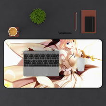 Load image into Gallery viewer, Saber Lily Mouse Pad (Desk Mat) With Laptop
