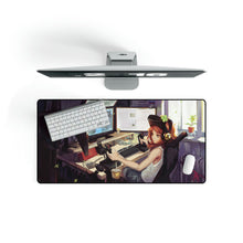 Load image into Gallery viewer, Gamer, Girl, Anime, Gaming, Desktop, Setup, Mouse Pad (Desk Mat)
