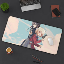 Load image into Gallery viewer, Lycoris Recoil Takina Inoue, Chisato Nishikigi Mouse Pad (Desk Mat) On Desk
