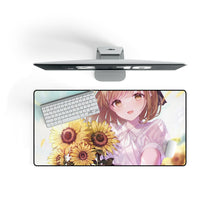 Load image into Gallery viewer, Anime Girl Mouse Pad (Desk Mat) On Desk
