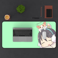 Load image into Gallery viewer, Laid-Back Camp Mouse Pad (Desk Mat) With Laptop

