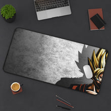 Load image into Gallery viewer, SSJ Goku Mouse Pad (Desk Mat) On Desk
