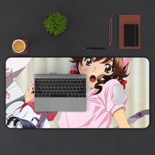 Load image into Gallery viewer, Guilty Crown Inori Yuzuriha, Hare Menjou Mouse Pad (Desk Mat) With Laptop
