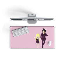 Load image into Gallery viewer, Araragi Koyomi and Shinobu Oshino Minimalist Mouse Pad (Desk Mat) On Desk
