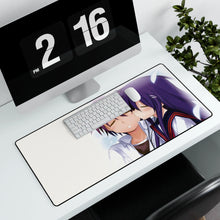 Load image into Gallery viewer, Hanbun no Tsuki ga Noboru Sora Mouse Pad (Desk Mat) With Laptop
