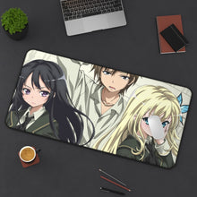 Load image into Gallery viewer, Boku Wa Tomodachi Ga Sukunai Sena Kashiwazaki, Yozora Mikazuki, Kodaka Hasegawa Mouse Pad (Desk Mat) On Desk

