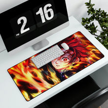 Load image into Gallery viewer, Tanjiro, Flame, Kimetsu no Yaiba, Mouse Pad (Desk Mat)
