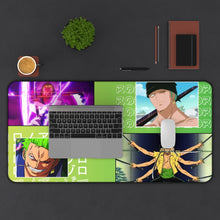 Load image into Gallery viewer, Roronoa Zoro Mouse Pad (Desk Mat) With Laptop
