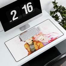Load image into Gallery viewer, Mirai Nikki Yuno Gasai, Yukiteru Amano Mouse Pad (Desk Mat) With Laptop
