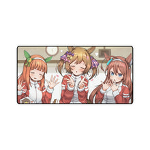 Load image into Gallery viewer, Mihono Bourbon, Silence Suzuka &amp; Smart Falcon Mouse Pad (Desk Mat)
