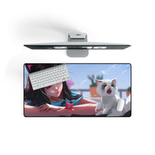 Load image into Gallery viewer, Anime Girl Mouse Pad (Desk Mat) On Desk
