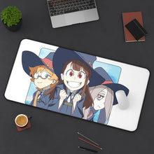 Load image into Gallery viewer, Little Witch Academia Atsuko Kagari, Sucy Manbavaran, Computer Keyboard Pad, Lotte Yanson Mouse Pad (Desk Mat) On Desk
