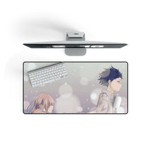 Load image into Gallery viewer, Koe No Katachi Shouko Nishimiya, Shouya Ishida Mouse Pad (Desk Mat) On Desk
